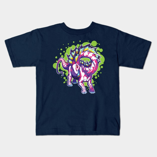 Radioactive Amargasaurus Kids T-Shirt by KiRAWRa